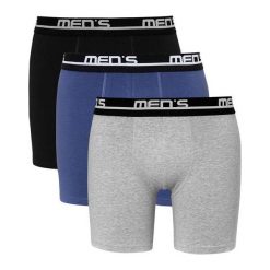 Cellbes Bokserki 3 Pack niebieski szary melanż czarny male niebieski/szary/czarny XL. Szare bokserki męskie Cellbes, xl, melanż, z gumy. Za 149,00 zł.
