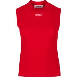 Bluzka ICE PLAY. Czerwone bluzki damskie s, bez wzorów, bez rękawów, bez kaptura. Za 539,00 zł.
