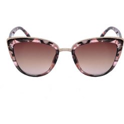 Okulary przeciwsłoneczne z motywem panterki. Czarne okulary przeciwsłoneczne damskie eleganckie. W wyprzedaży za 19,99 zł.