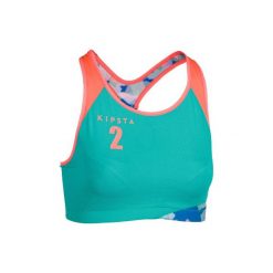 TOP BV 500 ZIEL. Niebieskie topy sportowe damskie marki KIPSTA, l. Za 49,99 zł.