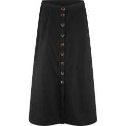 Spódnica lniana maxi z guzikami bonprix czarny. Czarne spódniczki damskie bonprix, bez wzorów, maxi. Za 99,99 zł.