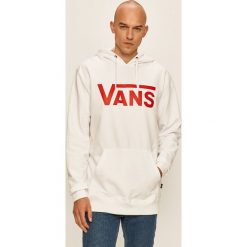 Vans - Bluza. Białe bluzy męskie Vans, s, z nadrukiem, z bawełny, z kapturem, bez rękawów, z kapturem. Za 279,90 zł.