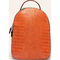 Answear - Plecak. Pomarańczowe plecaki damskie ANSWEAR, bez wzorów, ze skóry ekologicznej, eleganckie. W wyprzedaży za 99,90 zł.