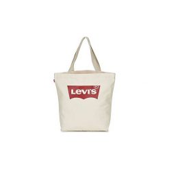 Torby shopper Levis Batwing Tote W. Białe torby damskie na zakupy Levi's®, bez wzorów, bez dodatków. Za 89,00 zł.