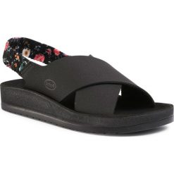 Sandały SCHOLL - Ella Cross F27844 1004 350 Black. Czarne klapki damskie Scholl, bez wzorów, ze skóry ekologicznej, bez obcasa. W wyprzedaży za 219,00 zł.