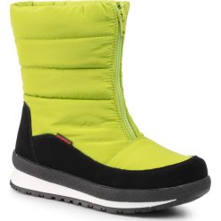 Śniegowce CMP - Kids Rae Snow Boots Wp 39Q4964J Lime Green E413. Zielone śniegowce chłopięce CMP, bez zapięcia. W wyprzedaży za 219,00 zł.