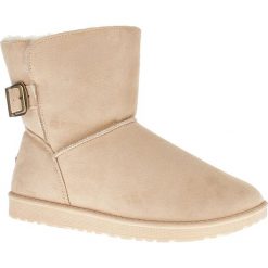 Buty zimowe damskie: Zimowe botki „Myrtille” w kolorze beżowym