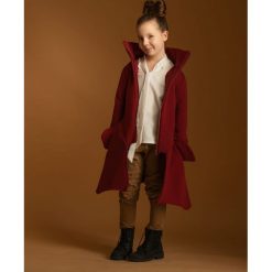Płaszcz dziewczęcy Wichrun bordo. Czerwone kurtki dziewczęce Hultaj Polski, na lato, bez wzorów, z elastanu, eleganckie. Za 229,00 zł.