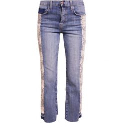 Jeansy damskie: Current/Elliott Jeansy Straight Leg light blue denim