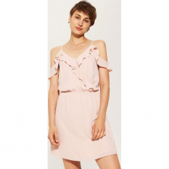 Sukienka cold shoulder - Różowy. Czarne sukienki marki House, l, w kwiaty. W wyprzedaży za 29,99 zł.