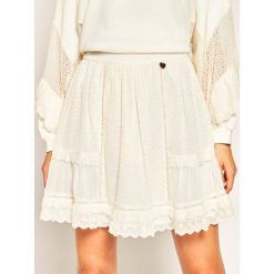 Spódnica trapezowa TwinSet 201TP2494. Brązowe spódniczki damskie Twinset, bez wzorów, z poliesteru, mini, trapezowe. W wyprzedaży za 639,00 zł.