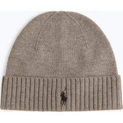 Polo Ralph Lauren - Czapka męska, szary. Szare czapki męskie Polo Ralph Lauren, z haftami, z dzianiny, klasyczne. Za 229,95 zł.