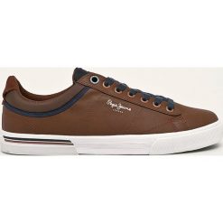 Pepe Jeans - Buty North 19. Niebieskie sneakersy męskie Pepe Jeans, z okrągłym noskiem, na sznurówki. W wyprzedaży za 219,90 zł.