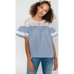 Scotch & Soda Bluzka Niebieski. Niebieskie bluzki damskie Scotch & Soda, l, w paski, z elastanu, bez kołnierzyka, bez rękawów. Za 498,95 zł.