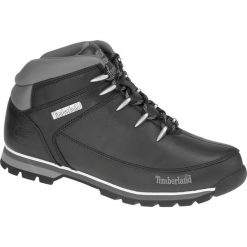 Timberland Euro Sprint 6200R. Czarne buty trekkingowe męskie Timberland, na zimę, ze skóry, bez zapięcia, do biegania. W wyprzedaży za 599,99 zł.
