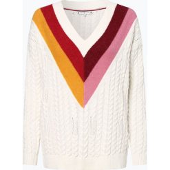 Tommy Hilfiger - Sweter damski z dodatkiem alpaki – Windie, beżowy. Brązowe swetry damskie TOMMY HILFIGER, s, w paski, klasyczne, bez rękawów, bez kaptura. Za 499,95 zł.