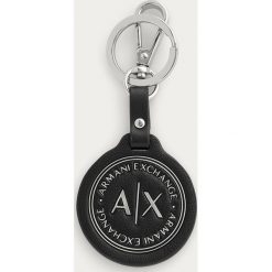 Armani Exchange - Brelok. Czarne breloki męskie Armani Exchange, metalowe. Za 149,90 zł.