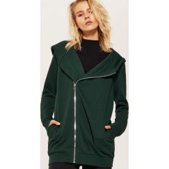 Długa bluza z kapturem - Khaki. Brązowe bluzy z kapturem damskie marki House, l, z długim rękawem, długie. Za 69,99 zł.