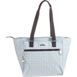 Torebka "Florizel" w kolorze błękitnym - 27 x 30 x 13 cm. Niebieskie torebki klasyczne damskie Kipling, w paski, z materiału. W wyprzedaży za 151,95 zł.