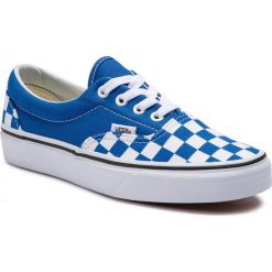 Tenisówki VANS - Era VN0A38FRVOU1 (Checkerboard) Lapis Blue. Niebieskie półbuty damskie Vans, bez wzorów, z gumy, bez zapięcia. W wyprzedaży za 239,00 zł.