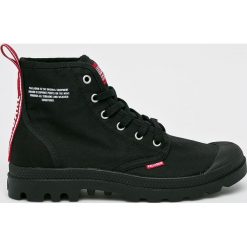 Palladium - Trampki. Czarne trampki męskie Palladium, bez wzorów, z materiału, na sznurówki. Za 349,90 zł.