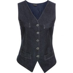 Kamizelka bonprix ciemnoniebieski "stone". Niebieskie kamizelki damskie marki bonprix, eleganckie. Za 54,99 zł.