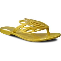 Japonki MELISSA - New Fly Ad 31898 Neon Yellow 01661. Żółte klapki damskie Melissa, bez wzorów, z tworzywa sztucznego, bez obcasa, na obcasie. W wyprzedaży za 149,00 zł.