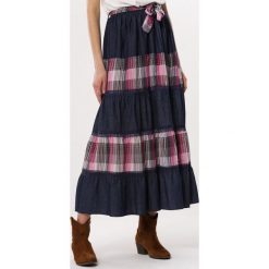 Granatowo-Różowa Spódnica Mystery. Różowe spódniczki damskie Born2be, m, w paski, maxi, rozkloszowane. Za 29,99 zł.