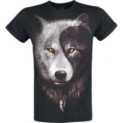Spiral Wolf Chi T-Shirt czarny. Czarne t-shirty męskie Spiral, l, z nadrukiem, z bawełny, z okrągłym kołnierzem. Za 74,90 zł.
