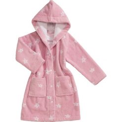 Szlafrok "Baby Stars" w kolorze jasnoróżowym. Różowe szlafroki dziewczęce Vossen, bez wzorów, z bawełny, bez kaptura. W wyprzedaży za 109,95 zł.