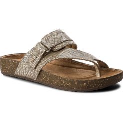 Chodaki damskie: Japonki CLARKS - Rosilla Durham 261325514 Gold Metallic