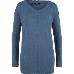 Sweter z dekoltem w serek bonprix indygo. Szare swetry klasyczne damskie marki Reserved, l, z dekoltem w serek. Za 59,99 zł.