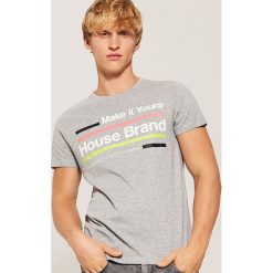 T-shirt Jasny szar. Szare t-shirty męskie marki House, l. Za 29,99 zł.