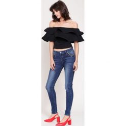 Granatowe Jeansy Elegant Stones. Niebieskie boyfriendy damskie other. Za 79,99 zł.