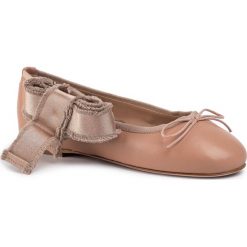 Baleriny RED VALENTINO - Q0S0C80UHL Nudo 377. Brązowe baleriny damskie Red Valentino, bez wzorów, ze skóry, bez obcasa. Za 1379,00 zł.
