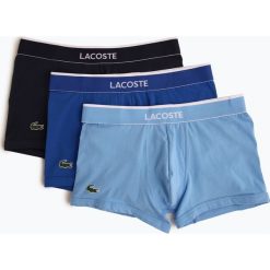Lacoste - Obcisłe bokserki męskie pakowane po 3 szt., niebieski. Niebieskie bokserki męskie Lacoste, z aplikacjami. Za 199,95 zł.