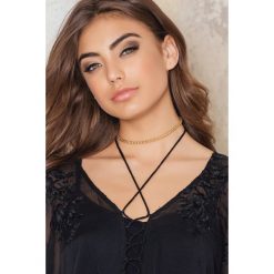 Łańcuszki męskie: NA-KD Accessories Choker łańcuszek z koralikami – Gold