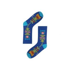 Skarpetki męskie: SKARPETKI W MODRE ŁODYGI