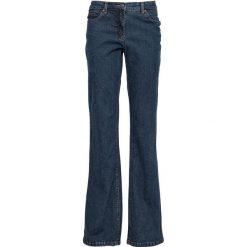 Dżinsy "authentic-stretch" BOOTCUT bonprix ciemnoniebieski. Niebieskie jeansy damskie bonprix. Za 79,99 zł.