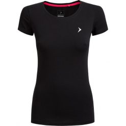 T-shirt damski TSD600 - czarny - Outhorn. Czarne koszulki damskie marki Outhorn, na imprezę, z bawełny, klasyczne. W wyprzedaży za 24,99 zł.