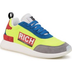 Sneakersy JOHN RICHMOND - 1325 A Grigio. Zielone sneakersy męskie John Richmond, bez wzorów, ze skóry, bez zapięcia. W wyprzedaży za 519,00 zł.