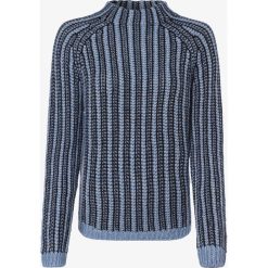 Marc O'Polo - Sweter damski z dodatkiem alpaki, niebieski. Niebieskie swetry damskie Marc O'Polo, l, w paski, z wełny, bez rękawów, bez kaptura. Za 599,95 zł.