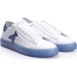 Patrizia Pepe Sneakersy. Trampki i tenisówki damskie Patrizia Pepe, bez wzorów, ze skóry, bez zapięcia. Za 459,00 zł.