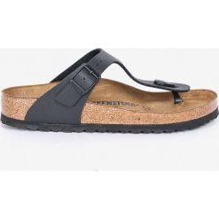 Birkenstock - Japonki Gizeh. Czarne klapki damskie Birkenstock, bez wzorów, ze skóry, bez obcasa, na obcasie. Za 269,90 zł.