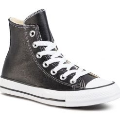 Trampki CONVERSE - Ct Hi 132170C Black. Czarne półbuty damskie Converse, bez wzorów, ze skóry, bez obcasa, bez zapięcia. W wyprzedaży za 239,00 zł.