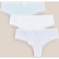 Majtki hipsters z bawełny organicznej 3 pack - Jasny szary. Szare majtki damskie Reserved, s, z bawełny. Za 49,99 zł.