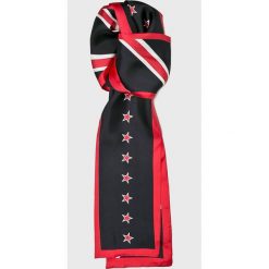 Tommy Hilfiger - Szal. Szare szaliki damskie TOMMY HILFIGER, z jedwabiu. Za 279,90 zł.