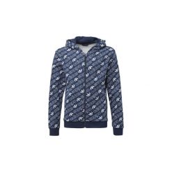 Bluzy Dziecko adidas Bluza z kapturem Trefoil Monogram. Niebieskie bluzy chłopięce Adidas, z kapturem. Za 229,00 zł.