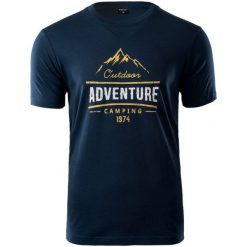 Hi-Tec Clor Dres Blues M. Czarne koszulki męskie Hi-tec, m, bez wzorów, z bawełny, bez kołnierzyka, bez rękawów. W wyprzedaży za 55,00 zł.