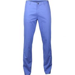 Casualowe Spodnie Męskie, Bawełniane, Chinos, Zwężane Nogawki - Niebieskie SPEZREAL482blue. Niebieskie spodnie męskie Ezreal, m, z bawełny. W wyprzedaży za 79,00 zł.